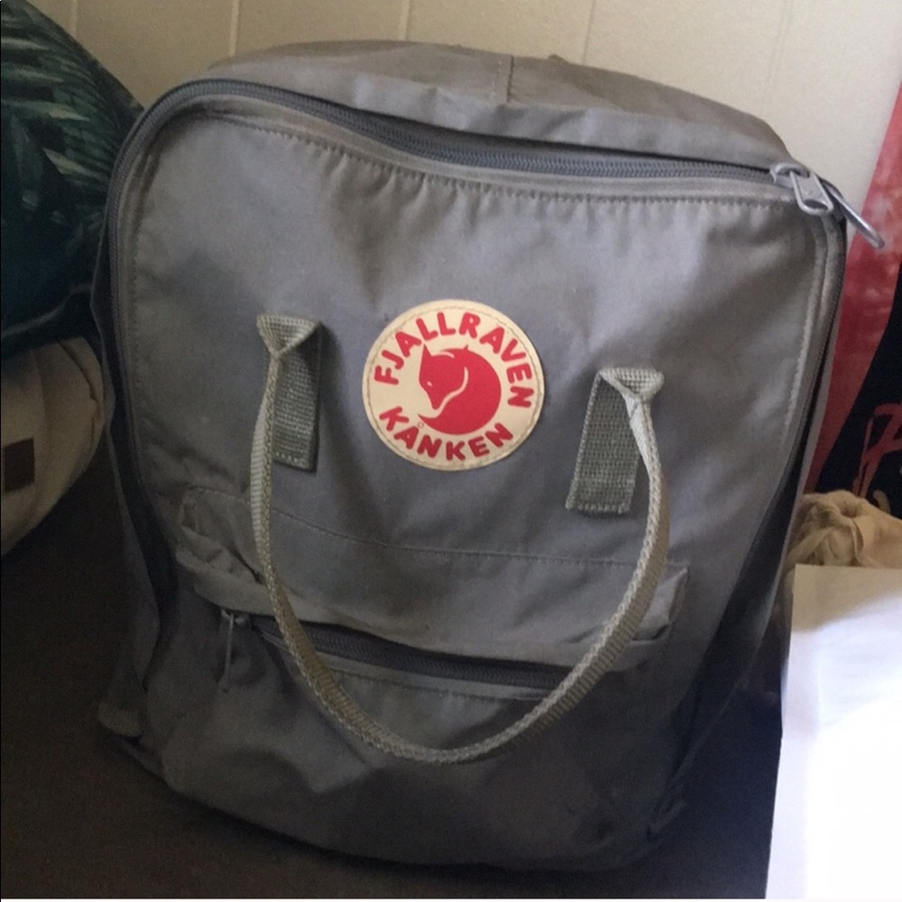 Large grey back pack. Roomy